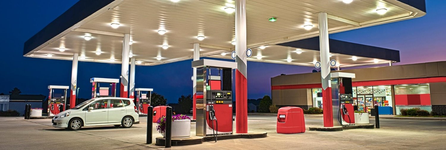 outside of a convenience store at night