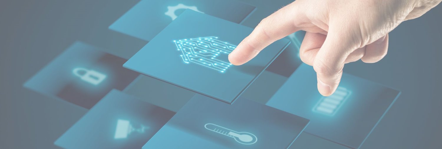 Finger touching mobile app