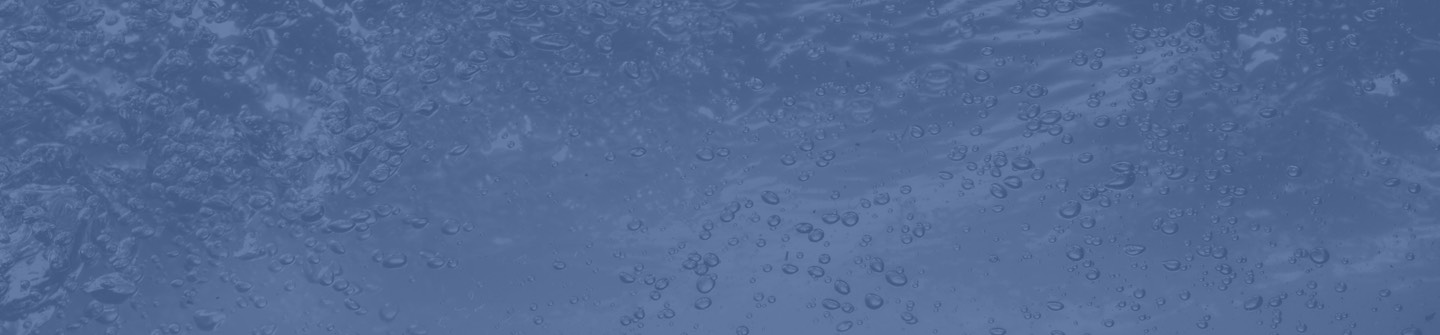 Air bubbles in blue water