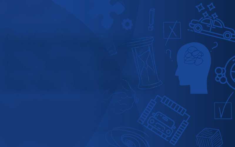 icons floating on a blue background