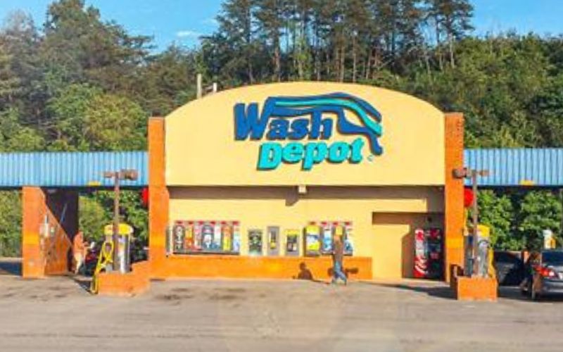 exterior of wash depot car wash